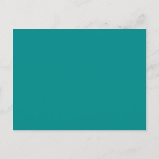 kleur donkercyaan briefkaart (Voorkant)
