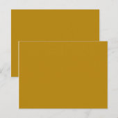 Kleur donkergoudkleurig briefkaart (Voorkant / Achterkant)