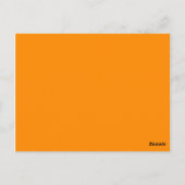 kleur donkeroranje briefkaart (Achterkant)