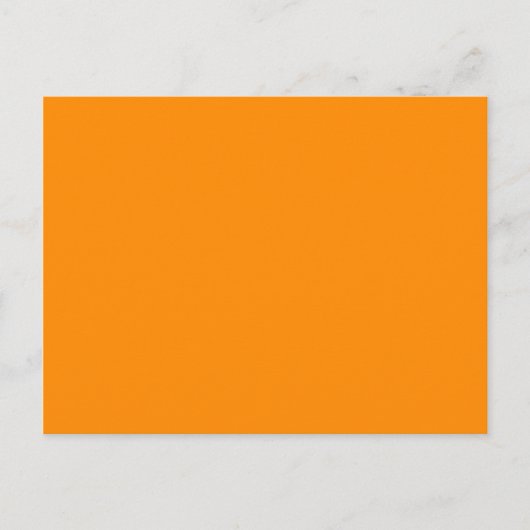 kleur donkeroranje briefkaart (Voorkant)
