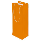kleur donkeroranje wijn cadeautas (Achterkant Gekanteld)