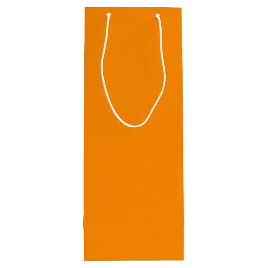kleur donkeroranje wijn cadeautas (Achterkant)