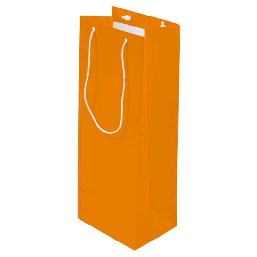 kleur donkeroranje wijn cadeautas (Voorkant Gekanteld)