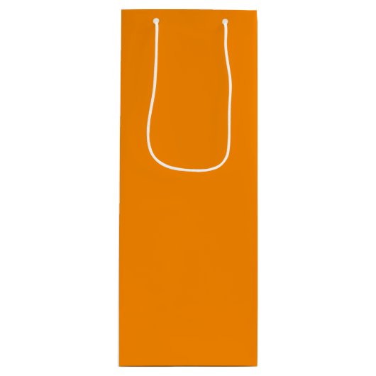 kleur donkeroranje wijn cadeautas (Voorkant)