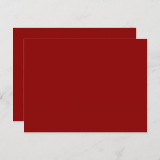 kleur donkerrood briefkaart (Voorkant / Achterkant)
