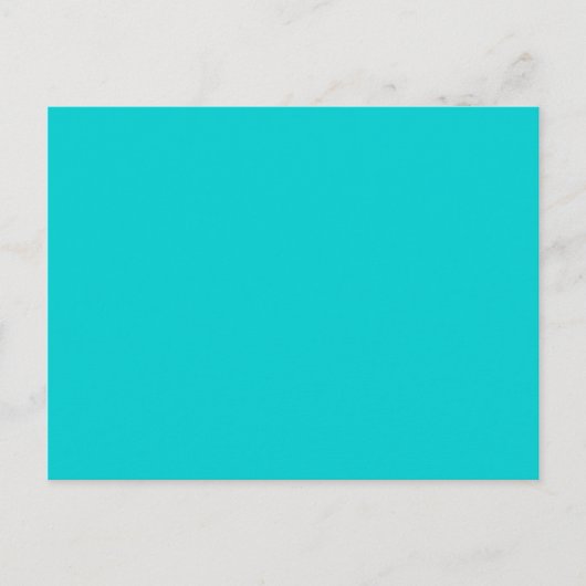 kleur donkerturquoise briefkaart (Voorkant)