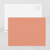 kleur donkerzalm briefkaart (Voorkant / Achterkant)