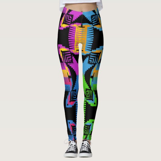 Kleur doorsnijden 2 leggings (Voorkant)