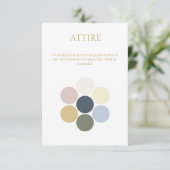 Kleur Dot Bruiloft Kleding Dress Code Behuizing Ka Informatiekaartje (Staand voorkant)