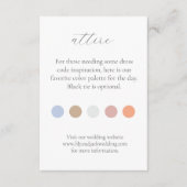 Kleur Dot Bruiloft Kleding Dress Code Behuizing Ka Informatiekaartje (Voorkant)