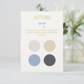 Kleur Dot Bruiloft Kleding Dress Code Behuizing Ka Informatiekaartje (Staand voorkant)