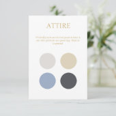 Kleur Dot Bruiloft Kleding Dress Code Behuizing Ka Informatiekaartje (Staand voorkant)