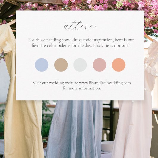 Kleur Dot Bruiloft Kleding Dress Code Behuizing Ka Informatiekaartje