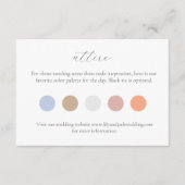 Kleur Dot Bruiloft Kleding Dress Code Behuizing Ka Informatiekaartje (Voorkant)