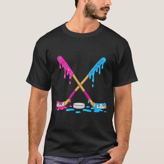 Kleur Drip Hockeysticks Jongeren T-shirt Grappige  (Voorkant)
