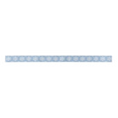 Kleur Editable Blue en White Snowflakes Kerstmis Satijnen Lint (Voorkant)