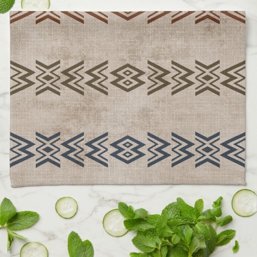 Kleur eenvoudige modder theedoek (Gevouwen)