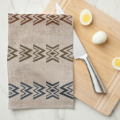 Kleur eenvoudige modder theedoek (Quarter Fold)