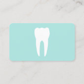 Kleur  eenvoudige tandheelkunde visitekaartje (Achterkant)