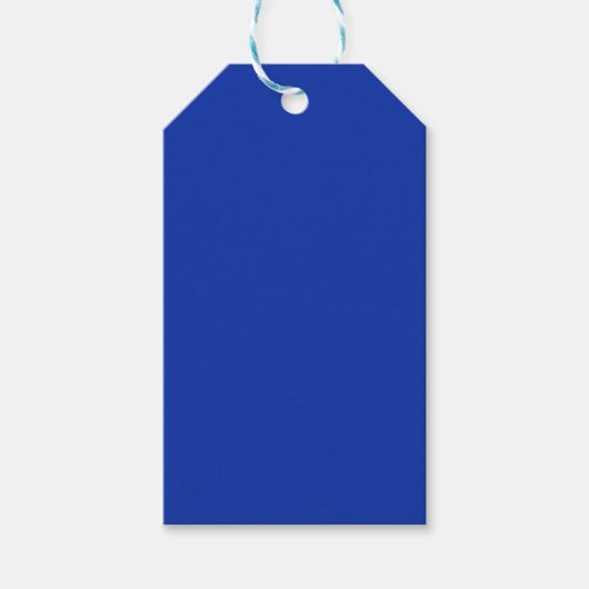 kleur Egyptisch blauw Cadeaulabel (Voorkant)