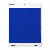kleur Egyptisch blauw Etiket (Full Sheet)