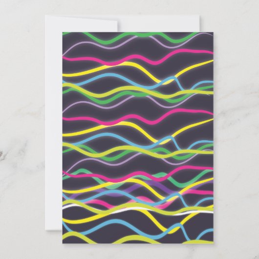 Kleur elektrische uitnodigingen (Achterkant)