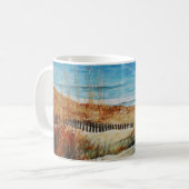 Kleur en duinen in zee koffiemok (Voorkant links)