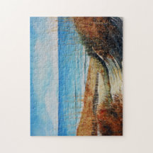 Kleur en duinen in zee