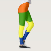 Kleur en geometrie abstract patroon leggings (Rechts)