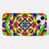 Kleur en geometrie Case-Mate iPhone case (Achterkant (horizontaal))
