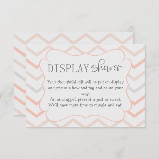 Kleur en grijze Zig Zag-display voor pasta's Informatiekaartje (Voorkant / Achterkant)