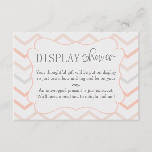 Kleur en grijze Zig Zag-display voor pasta's Informatiekaartje (Voorkant)