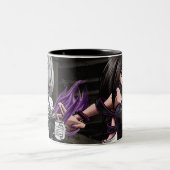 Kleur en ketel plakken tweekleurige koffiemok (Center)