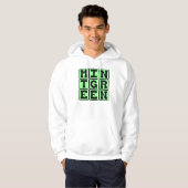 Kleur en kleur hoodie (Voorkant volledig)