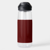 Kleur en letter van de school bordeauxrood en wit waterfles (Achterkant)