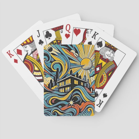 Kleur en Verbeelding Pokerkaarten (Achterkant)