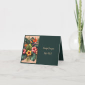 Kleur Exotic Hawaiian Tropical Guest zitkaart Bedankkaart (Voorkant)