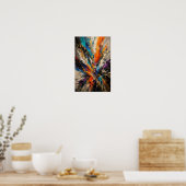 Kleur Explosie Abstract Poster (Keuken)