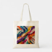 Kleur Explosie Abstract Tote Bag (Achterkant)