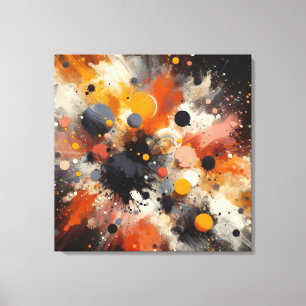 Kleur Explosie Abstracte Canvas Print