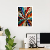 Kleur Explosie Abstracte Poster (Thuiskantoor)
