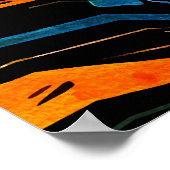 Kleur Explosie Oog – Trillend Abstract Realisme Poster (Hoek)