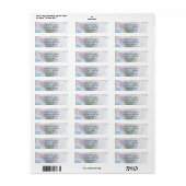 Kleur Explosie Retouradreslabels Etiket (Full Sheet)