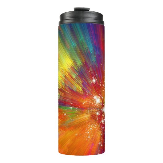 Kleur explosie thermische tumbler thermosbeker (Voorkant)