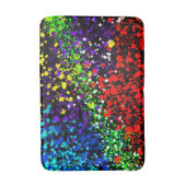 Kleur explosie verf stippen Kleurrijk modern cool Badmat (Voorkant Verticaal)