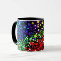 Kleur explosie verf stippen kleurrijk modern cool