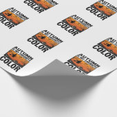Kleur Favoriete Herfst Halloween Pompoen Vector De Cadeaupapier (Hoek)