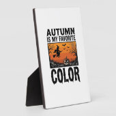 Kleur Favoriete Herfst Halloween Pompoen Vector De Fotoplaat (Zijkant)