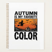 Kleur Favoriete Herfst Halloween Pompoen Vector De Planner (Voorkant)