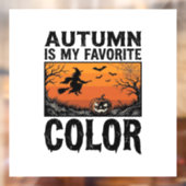 Kleur Favoriete Herfst Halloween Pompoen Vector De Raamsticker (Vel 2)